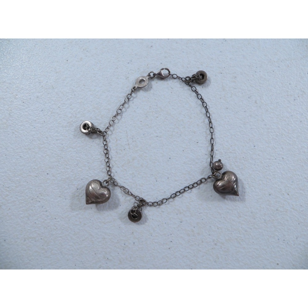 Nomination Sterling Silver 925 Heart Love Charm‎ Bracelet 9"